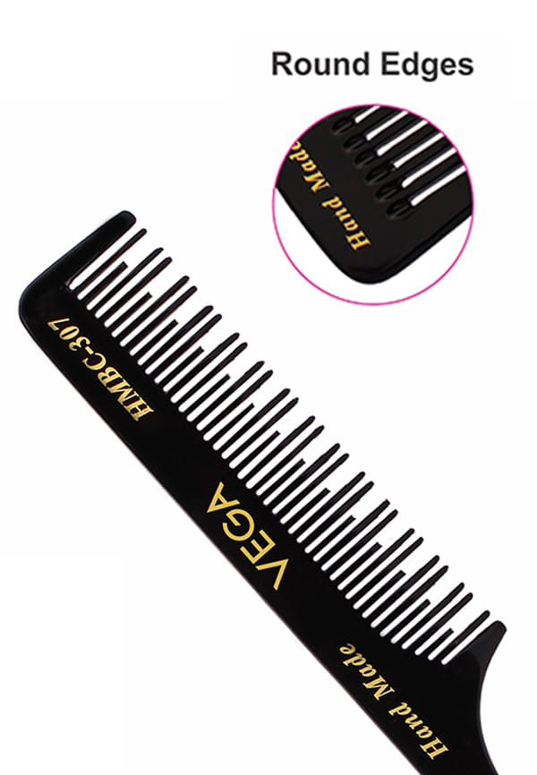 Handmade Hair Combfor Men and Women, Black, (HMBC-307) – thumbnail 6