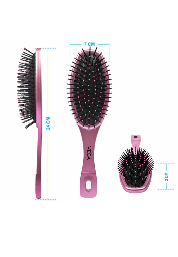 Cushioned Hair Brushfor Men & Women, All Hair Types (R1-CB) – thumbnail 3