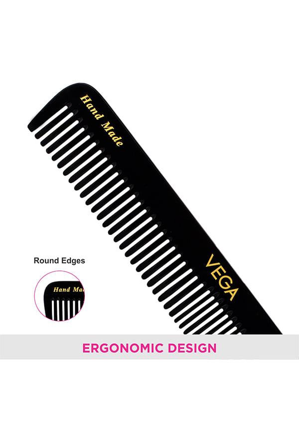 Dressing Hair Comb for Men and Women Handmade,Black (HMBC-103) – thumbnail 5