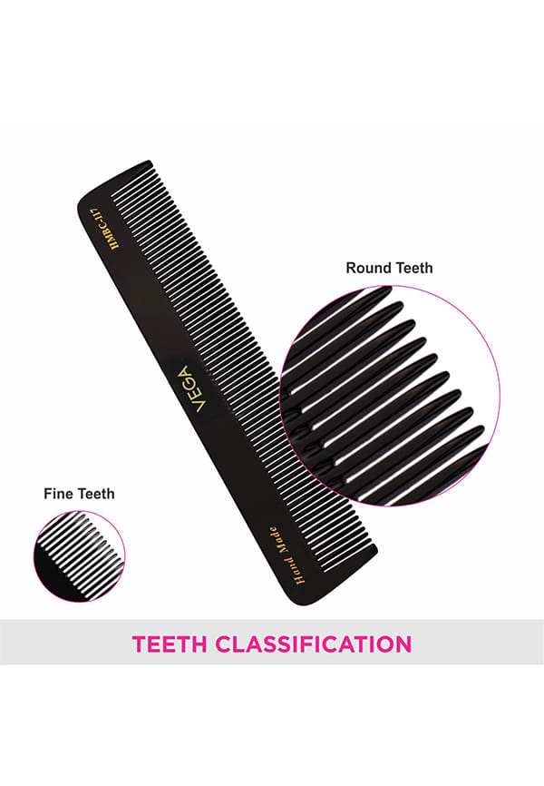 Dressing Hair Comb,Blackfor Men and Women, Handmade, (HMBC-117) – thumbnail 4