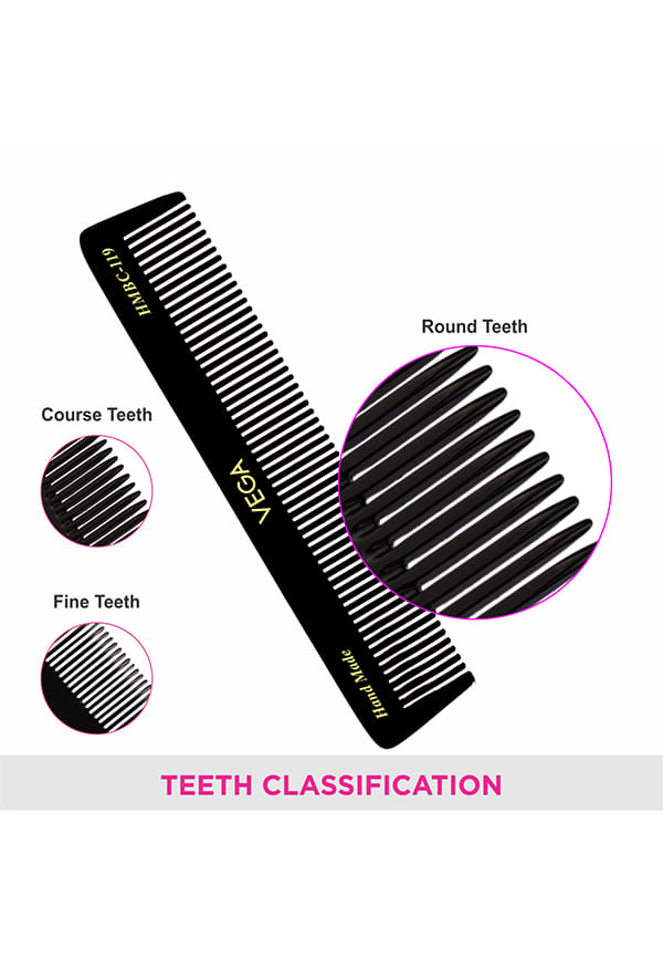 Dressing Hair Comb, Blackfor Men and Women, Handmade, (HMBC-119) – thumbnail 4