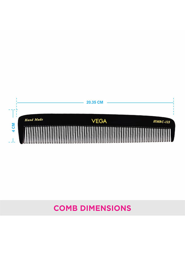 Dressing Hair Comb, Handmadefor Men and Women, Black (HMBC-123) – thumbnail 2