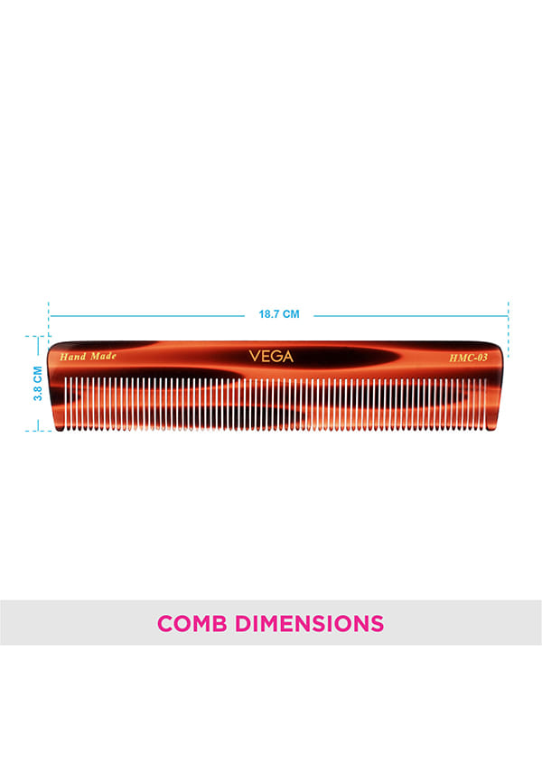 Vega Handcrafted Graduated Dressing Hair Comb (HMC-03) – thumbnail 2