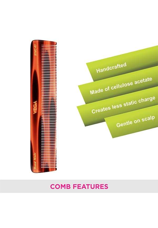 Vega Handcrafted Graduated Dressing Hair Comb (HMC-03) – thumbnail 3