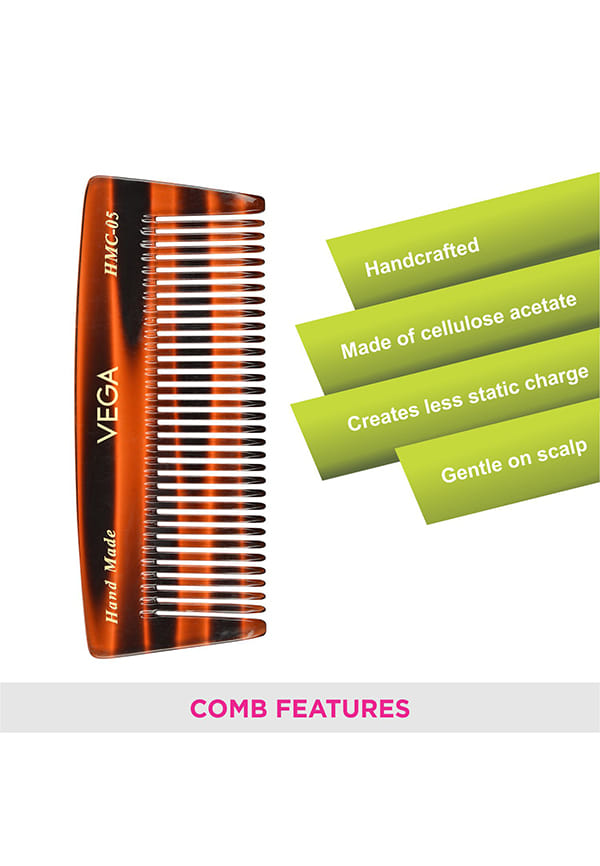 Vega Handcrafted Graduated Dressing Hair Comb (HMC-05) – thumbnail 3
