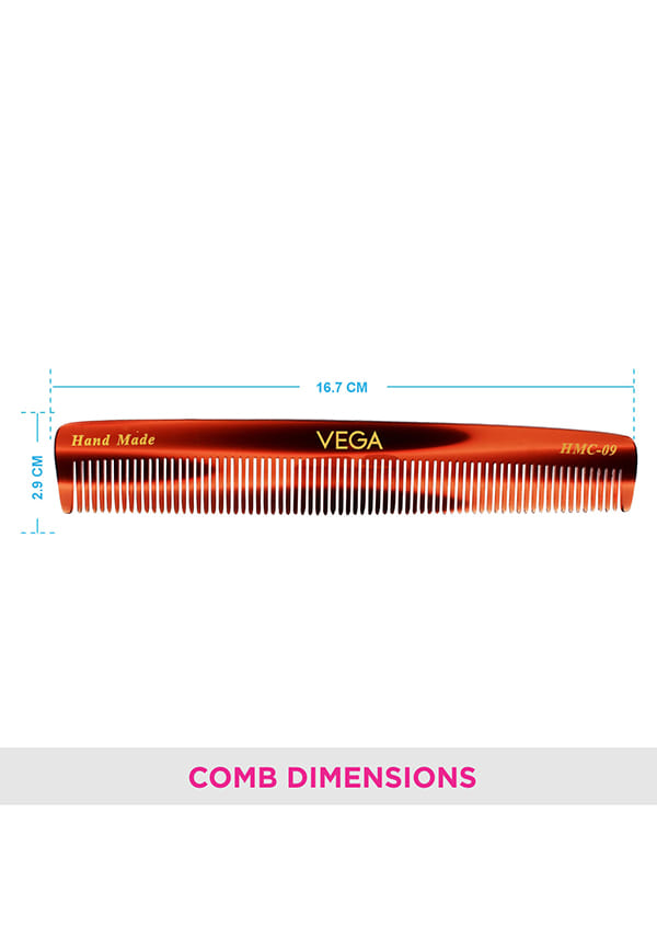 Vega Handcrafted Graduated Dressing Hair Comb (HMC-09) – thumbnail 2