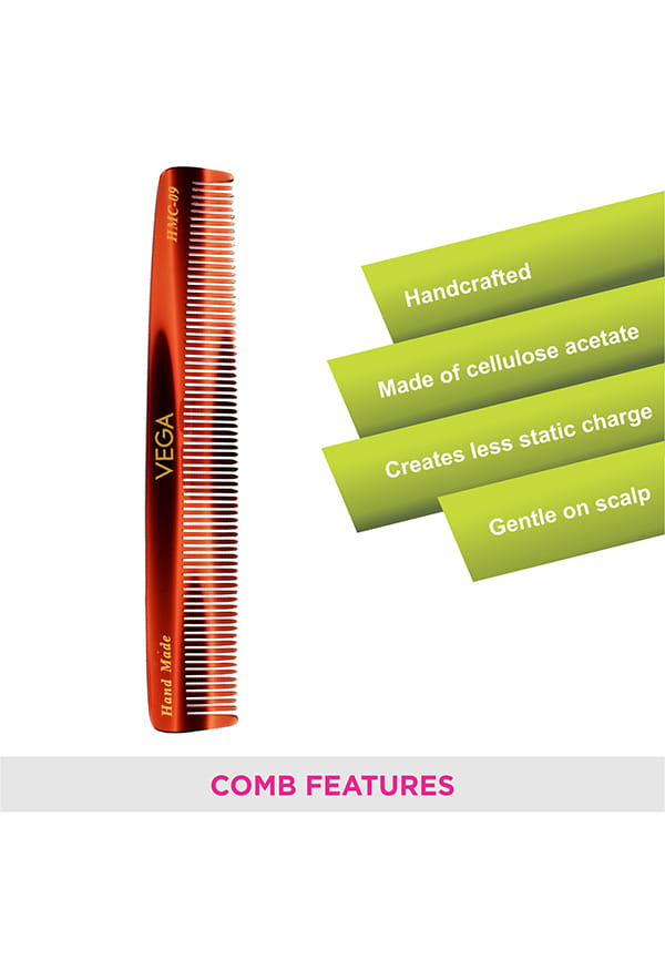 Vega Handcrafted Graduated Dressing Hair Comb (HMC-09) – thumbnail 3