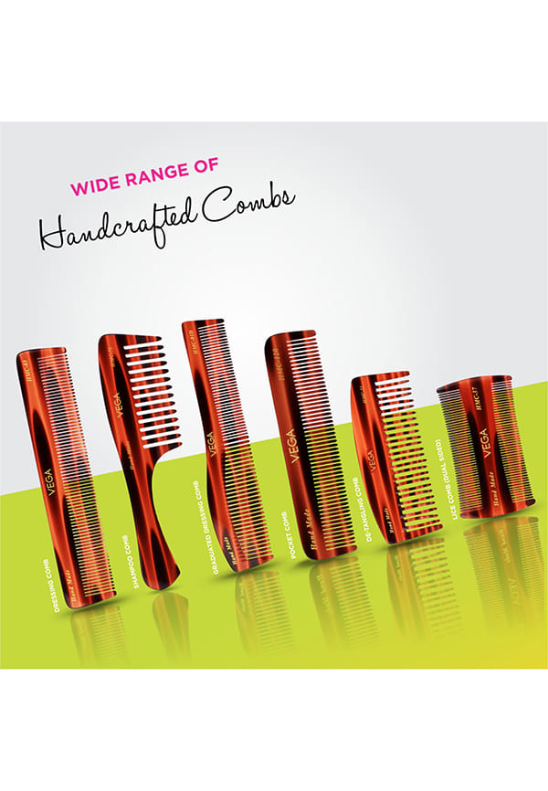 Vega Handcrafted Graduated Dressing Hair Comb (HMC-09) – thumbnail 6