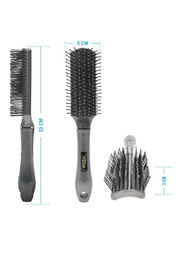 Flat Hair Brush (India's No. 1* Hair Brush Brand) for Men & Women, (E10-FB) – thumbnail 3