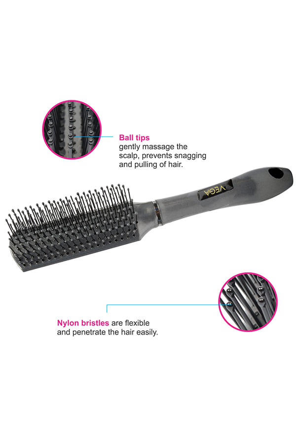 Flat Hair Brush (India's No. 1* Hair Brush Brand) for Men & Women, (E10-FB) – thumbnail 4