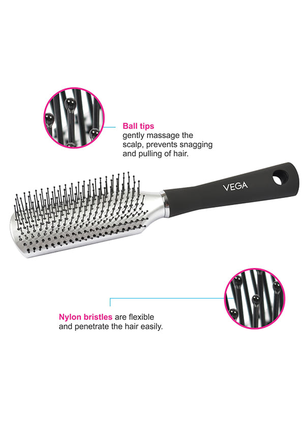 Flat Hair Brush (India's No. 1* Hair Brush Brand) for Men & Women (R10-FB) – thumbnail 4