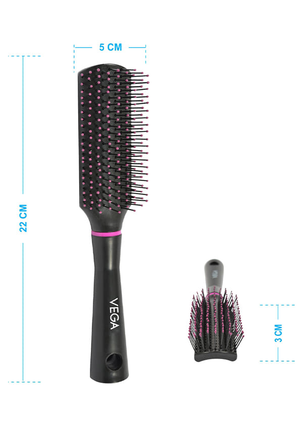 Flat Hair Brush (India's No. 1* Hair Brush Brand) for Men & Women (R16-FB) – thumbnail 3