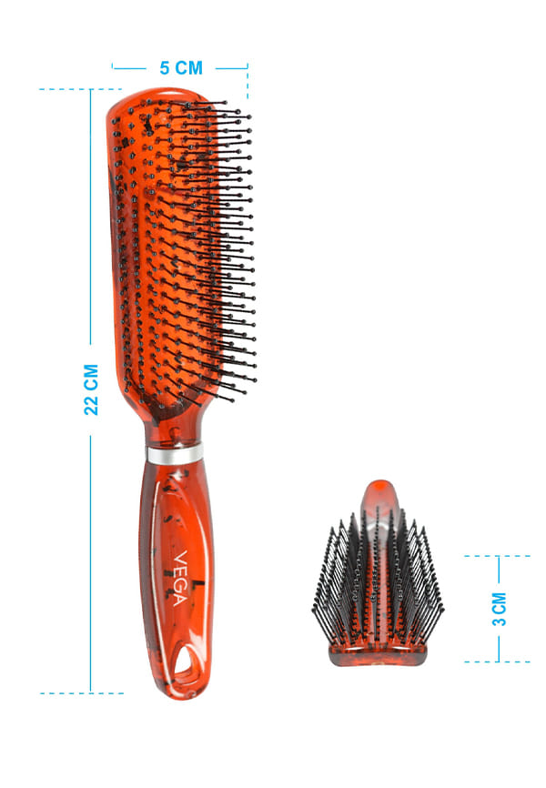 Flat Hair Brush (India's No. 1* Hair Brush Brand) for Men & Women (R8-FB) – thumbnail 3