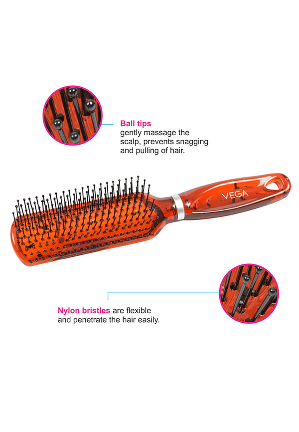 Flat Hair Brush (India's No. 1* Hair Brush Brand) for Men & Women (R8-FB) – thumbnail 4