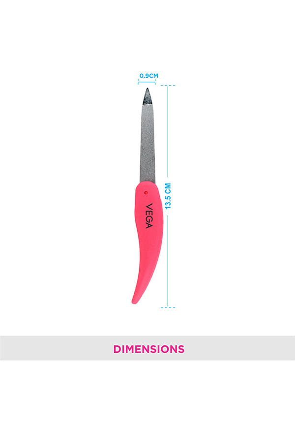 Vega Portable and Foldable Nail File for Quality Manicure (Pink), (FNF-01) – thumbnail 2