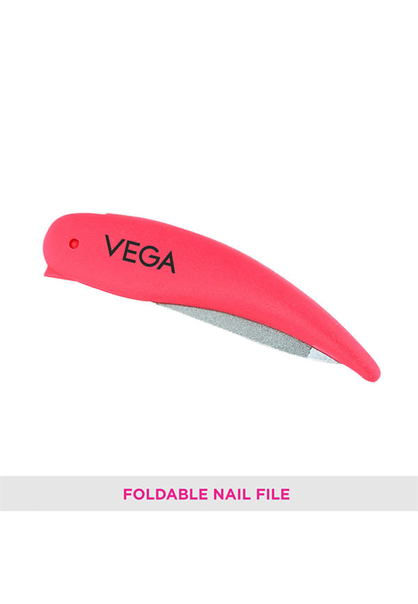 Vega Portable and Foldable Nail File for Quality Manicure (Pink), (FNF-01) – thumbnail 3