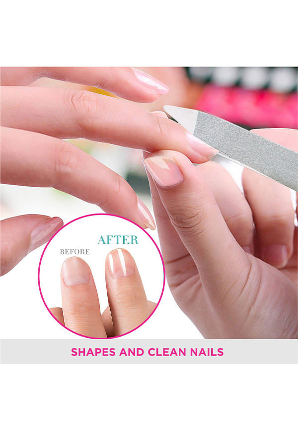 Vega Portable and Foldable Nail File for Quality Manicure (Pink), (FNF-01) – thumbnail 5