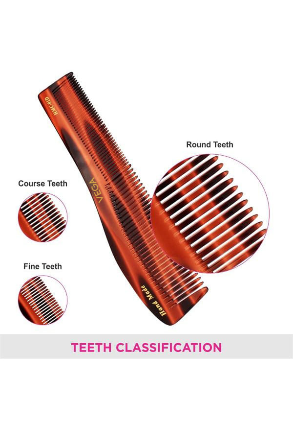 Vega Handcrafted Graduated Dressing Hair Comb (HMC-01D) – thumbnail 4