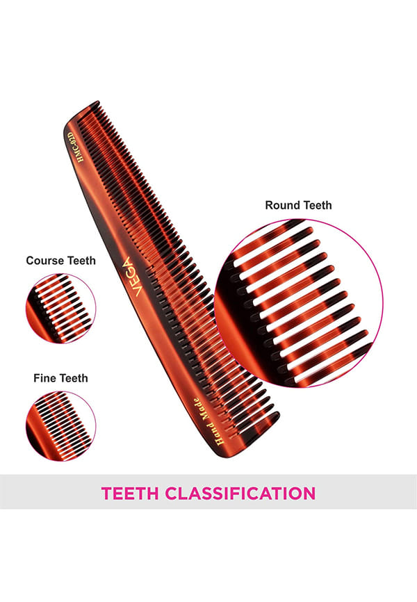 Vega Handcrafted Graduated Dressing Hair Comb (HMC-02D) – thumbnail 4
