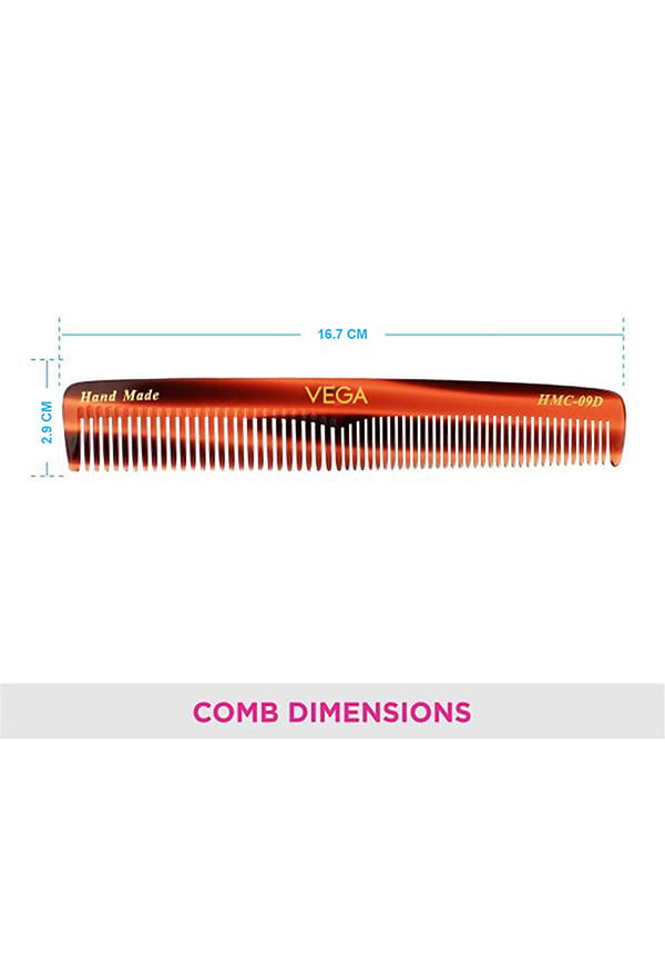 Vega Handcrafted Graduated Dressing Hair Comb (HMC-09D) – thumbnail 2