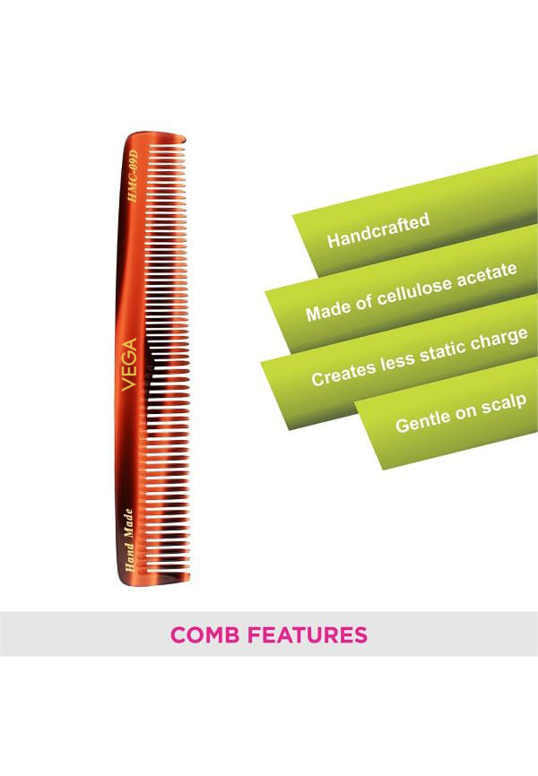 Vega Handcrafted Graduated Dressing Hair Comb (HMC-09D) – thumbnail 3