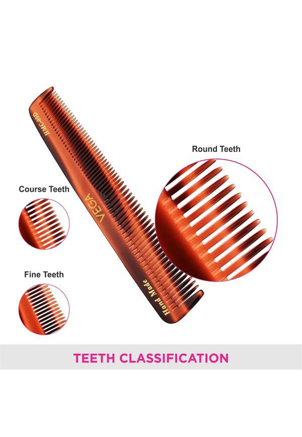 Vega Handcrafted Graduated Dressing Hair Comb (HMC-09D) – thumbnail 4