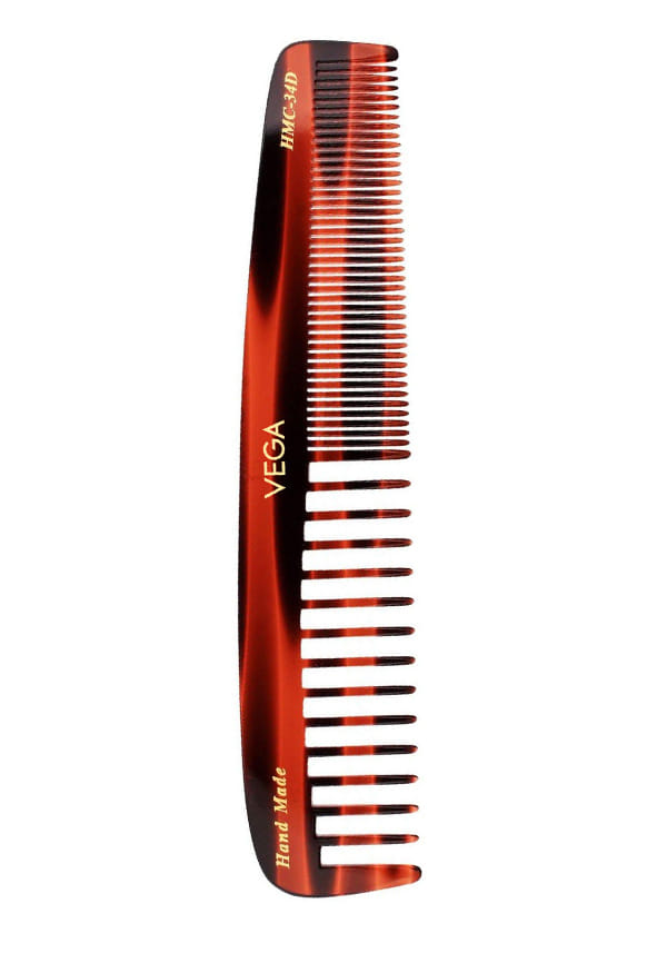 Vega Handcrafted Small Shampoo Hair Comb made with Cellulose Acetate (HMC-34D) Vega Handcrafted Small Shampoo Hair Comb made with Cellulose Acetate (HMC-34D)