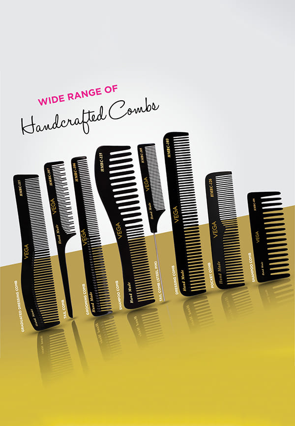 Grooming Hair Comb,Handmadefor Men and Women,Black, (HMBC-203) – thumbnail 7