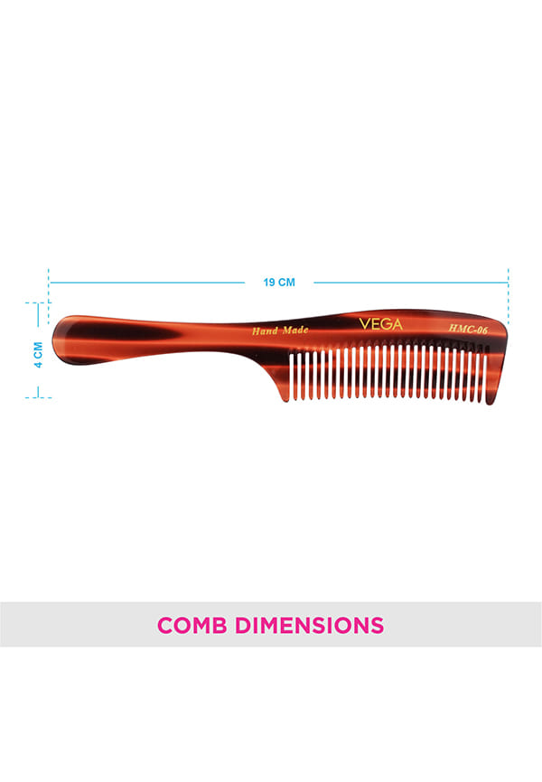 Vega Handcrafted Graduated Dressing Hair Comb (HMC-06) – thumbnail 2