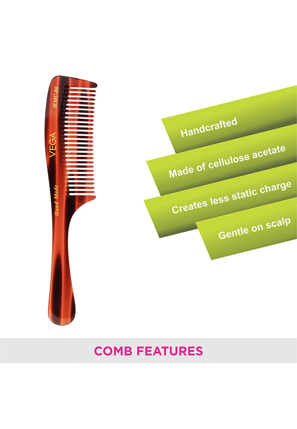 Vega Handcrafted Graduated Dressing Hair Comb (HMC-06) – thumbnail 3