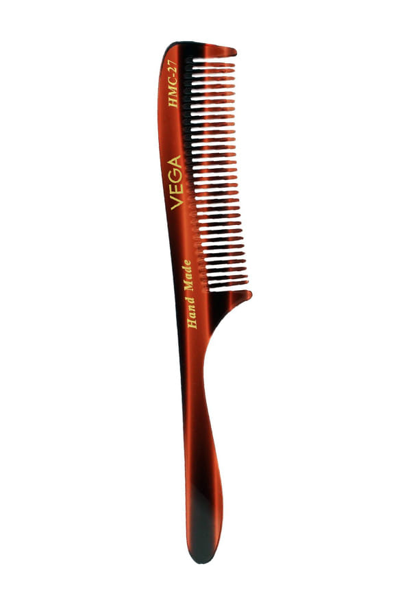 Vega Handcrafted Grooming Hair Comb made with Cellulose Acetate (HMC-27) Vega Handcrafted Grooming Hair Comb made with Cellulose Acetate (HMC-27)