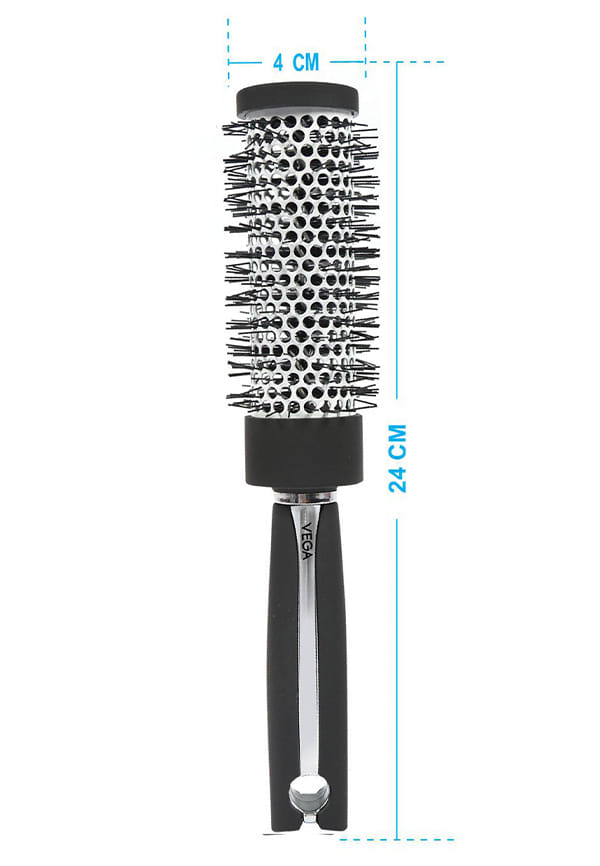 Hot Curl Hair Brushfor Add Shine & Volume, Blow Drying, Perfect for Hair Styling Curling, Straightening, Big (E16-PRB) – thumbnail 3