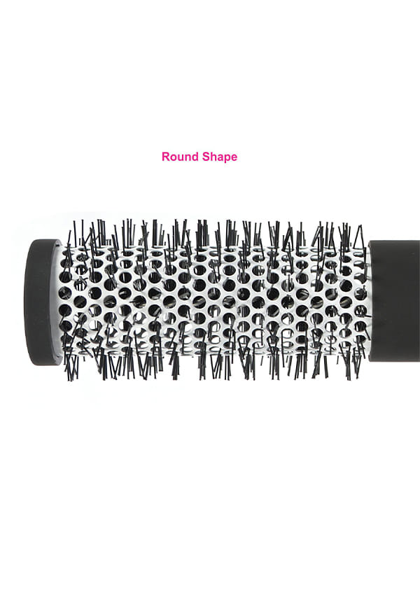 Hot Curl Hair Brushfor Add Shine & Volume, Blow Drying, Perfect for Hair Styling Curling, Straightening, Big (E16-PRB) – thumbnail 5