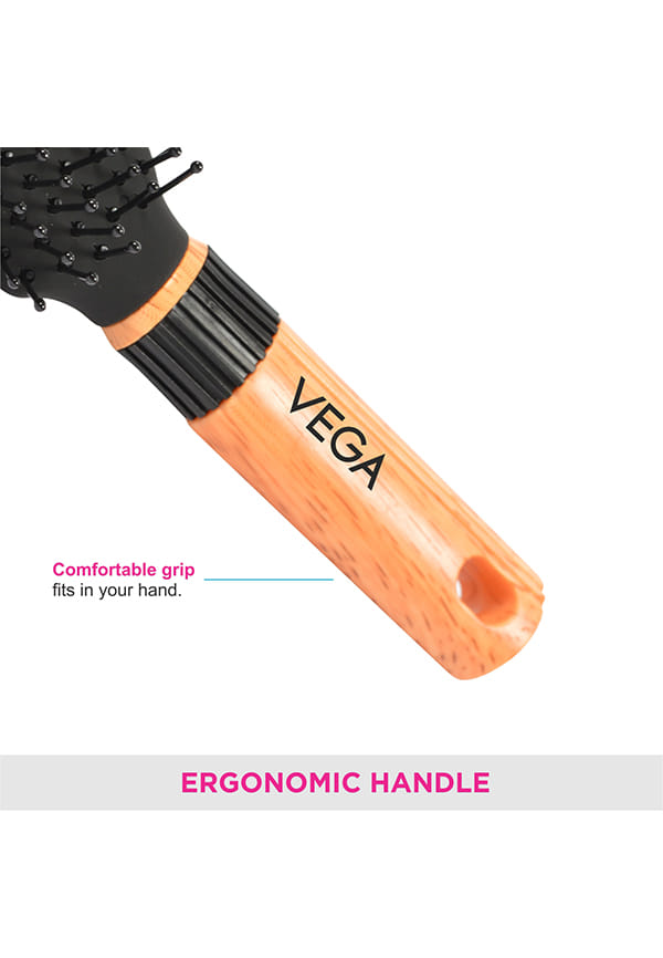 Vega Mini Flat Hair Brush (India's No. 1* Hair Brush Brand) for Men & Women (R5-FB) – thumbnail 6