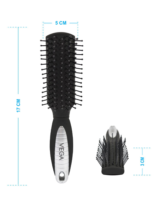 Mini Flat Hair Brush (India's No. 1* Hair Brush Brand) for Men & Women(R7-FB) – thumbnail 3