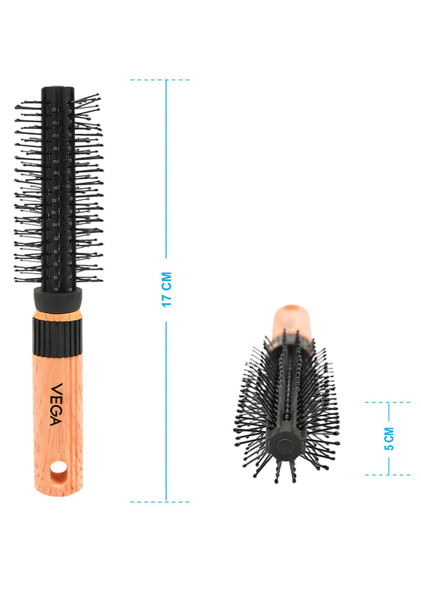 Mini Round Hair Brushfor Adding Curls, Volume & Waves In Hairs| Men and Women| All Hair Types (R5-RB) – thumbnail 3