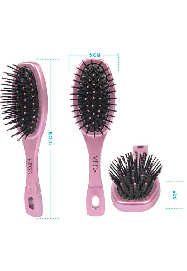 Mini Flat Hair Brush (India's No. 1* Hair Brush Brand) for Men & Women (R1-MB) – thumbnail 3