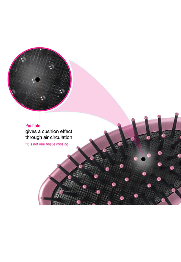 Mini Flat Hair Brush (India's No. 1* Hair Brush Brand) for Men & Women (R1-MB) – thumbnail 5