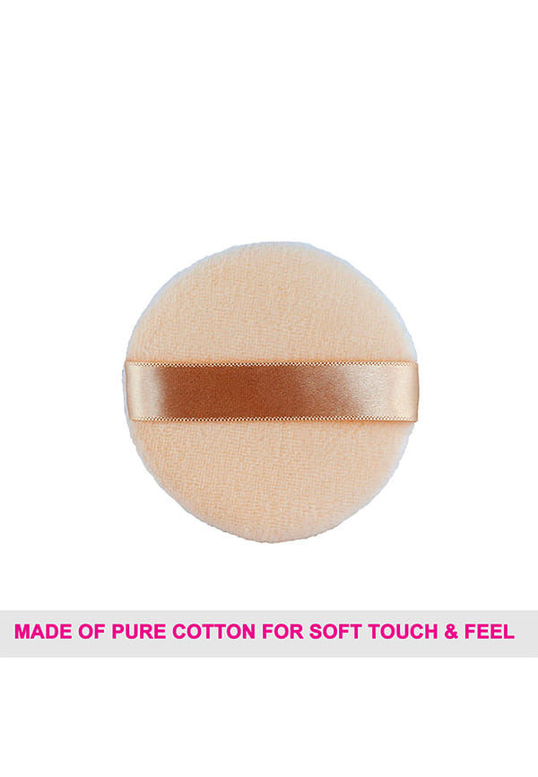 Vega Powder Puff Makeup Cotton Applicator & Foundation Blender, Off White, (PP-75) – thumbnail 5