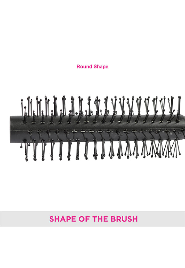 Vega Professional Curling Hair Brush (India's No.1* Hair Brush Brand) for Adding Curls, Volume & Waves In Hairs| Men and Women| Color May Vary (E2-PR) – thumbnail 4