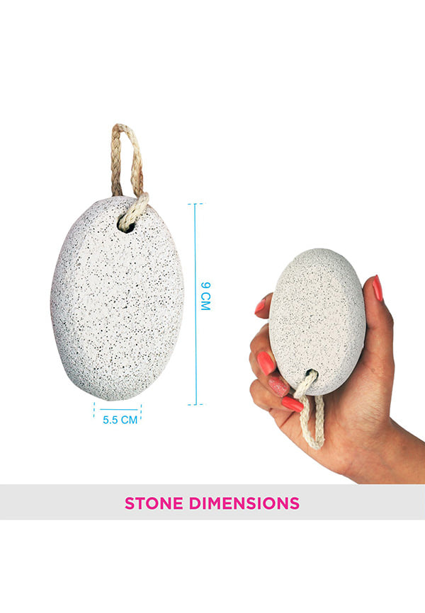 Vega Oval Shaped Pumice Stone, White (PD-16) – thumbnail 2