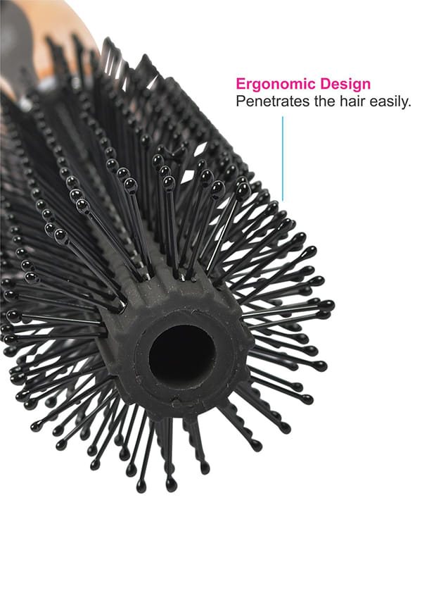Round Hair Brushfor Adding Curls, Volume & Waves In Hairs| Men and Women| All Hair Types (H6-RB) – thumbnail 6