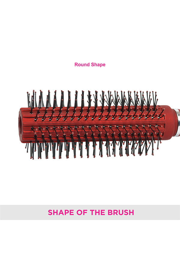 Vega Round Hair Brush (India's No.1* Hair Brush Brand) for Adding Curls, Volume & Waves In Hairs| Men and Women| All Hair Types, Color May Vary, (E11-RB) – thumbnail 4