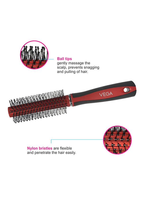 Round Hair Brushfor Adding Curls, Volume & Waves In Hairs| Men and Women| All Hair Types (E3-RB) – thumbnail 4