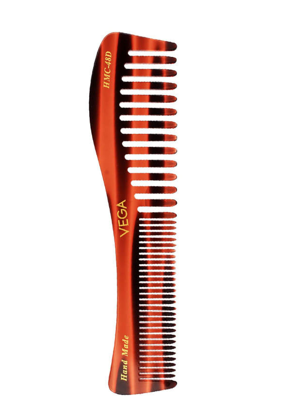 Vega Handcrafted Small Shampoo Hair Comb made with Cellulose Acetate (HMC-48D) Vega Handcrafted Small Shampoo Hair Comb made with Cellulose Acetate (HMC-48D)