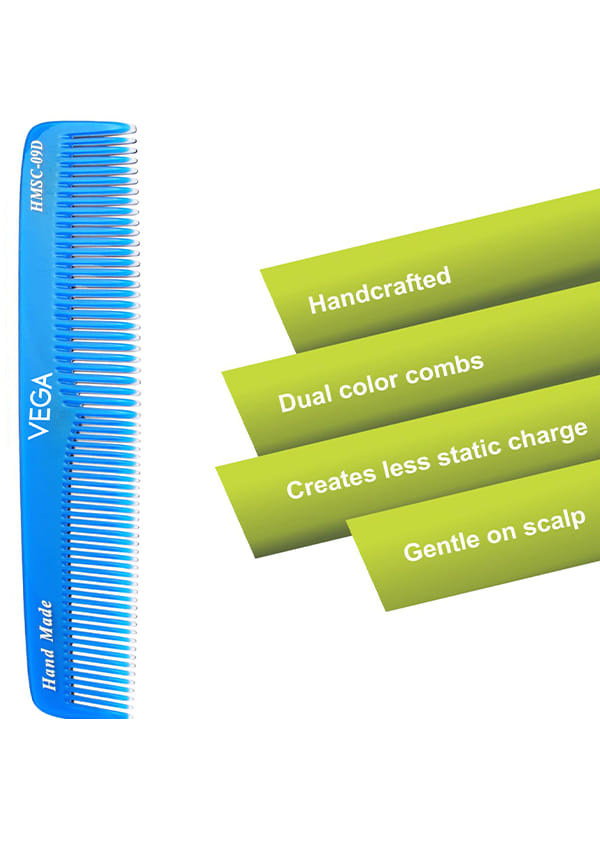 Spectra Dual Color -Graduated Dressing Hair Comb,Handmade for Men and Women, (HMSC-09D) – thumbnail 4