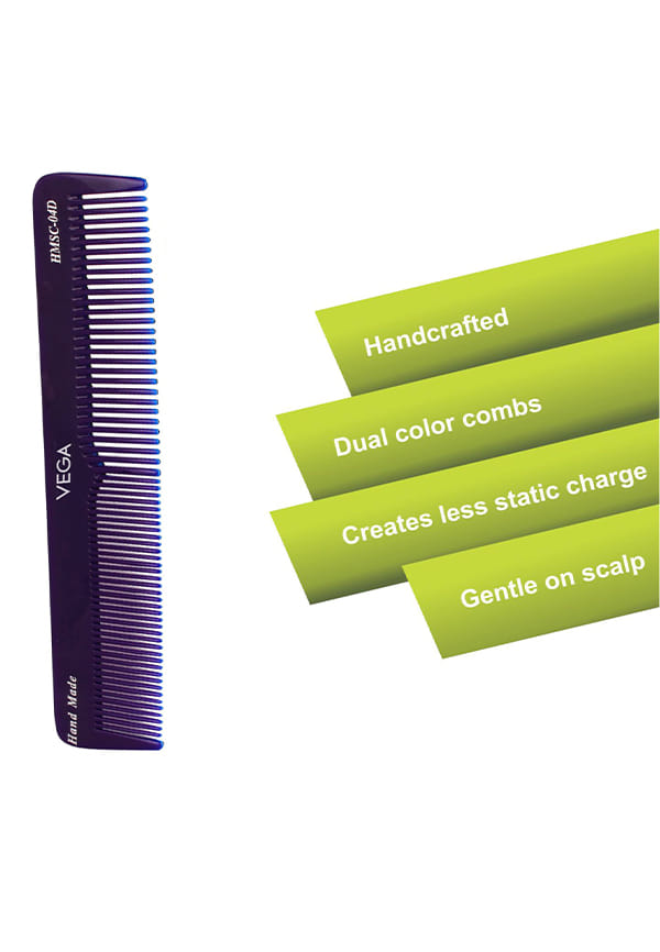 Spectra Dual Color -Graduated Dressing Hair Comb,Handmade for Men and Women, (HMSC-04D) – thumbnail 4