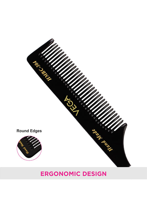 Tail Hair Comb with Steel Pin for Women, (HMBC-304) – thumbnail 5