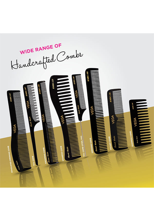 Tail Hair Comb with Steel Pin for Women, (HMBC-305) – thumbnail 6