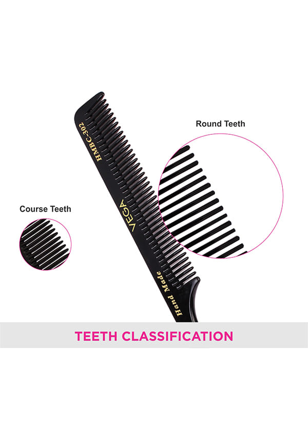 Tail Hair Comb,Handmadefor Women, Black, (HMBC-302) – thumbnail 4